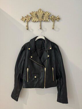 Blank NYC Faux leather black jacket